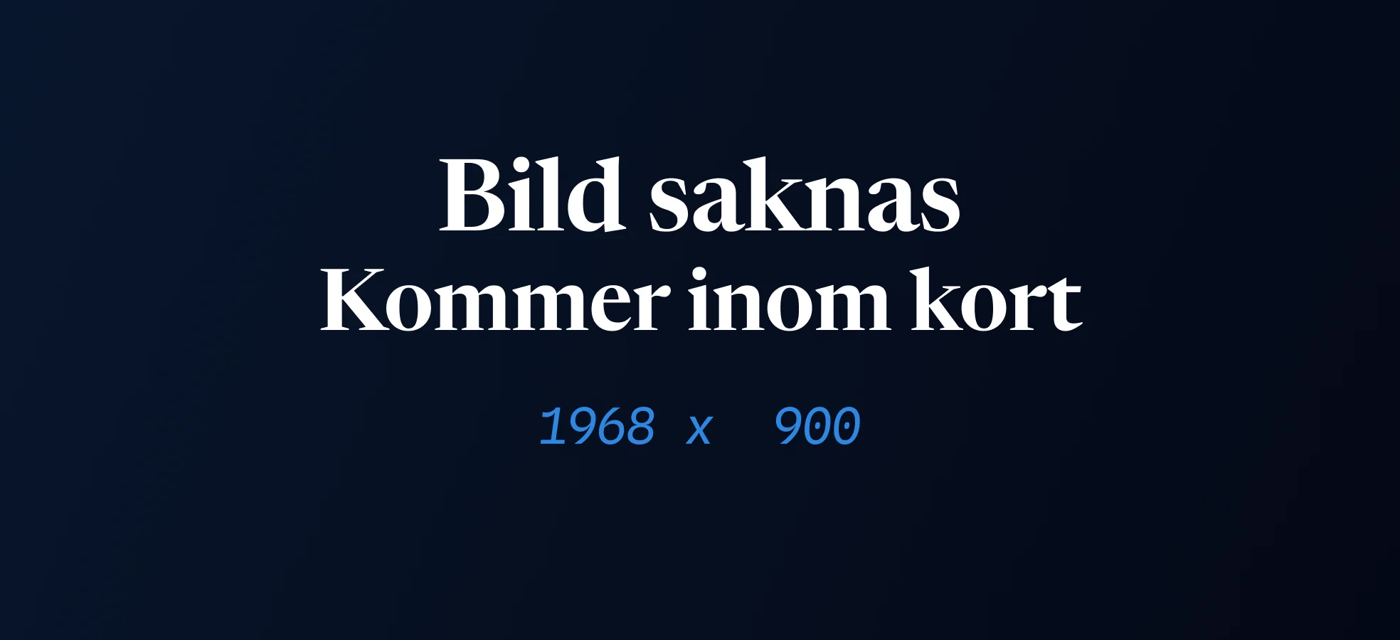Bild saknas till kundcase